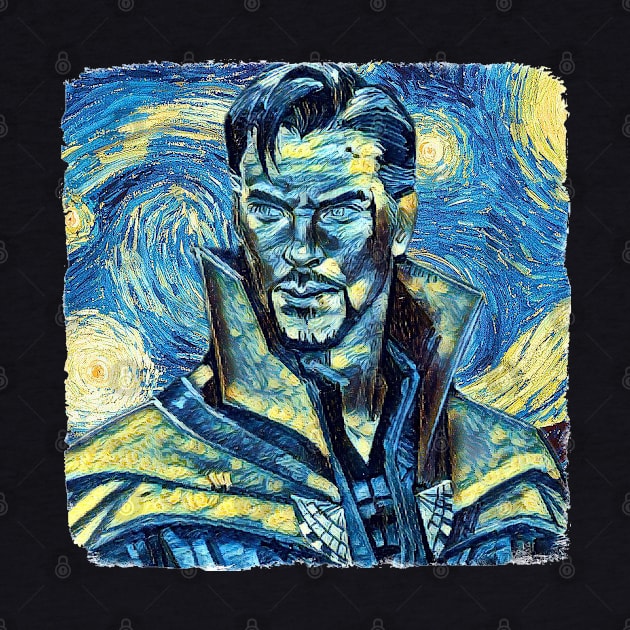 Dr Strange Van Gogh Style by todos